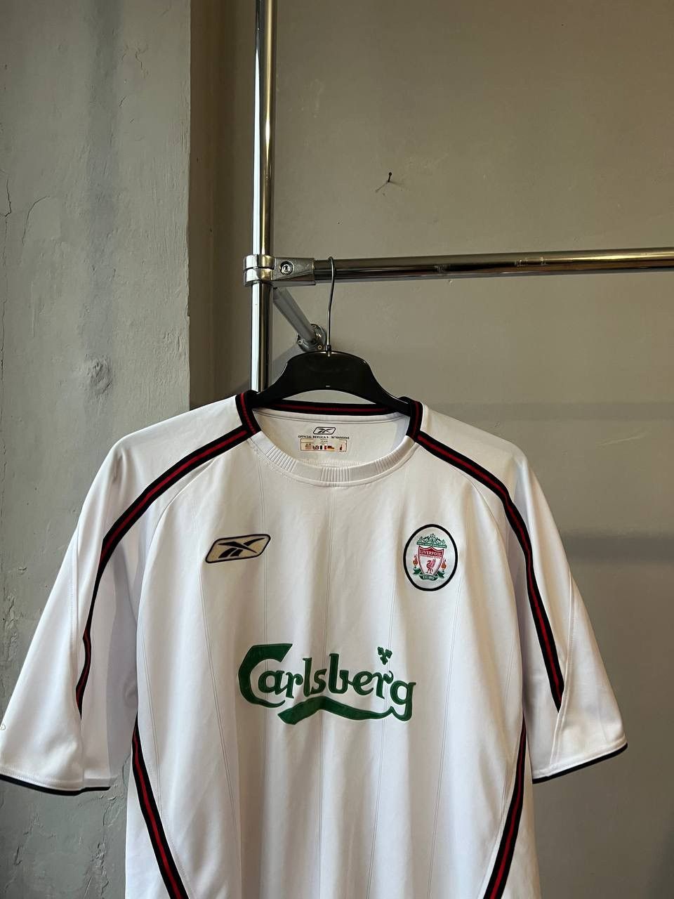 Reebok 2003/04 LIVERPOOL FC AWAY SOCCER JERSEY FOOTBALL SHIRT XXL Size US XXL / EU 58 / 5 - 4 Thumbnail