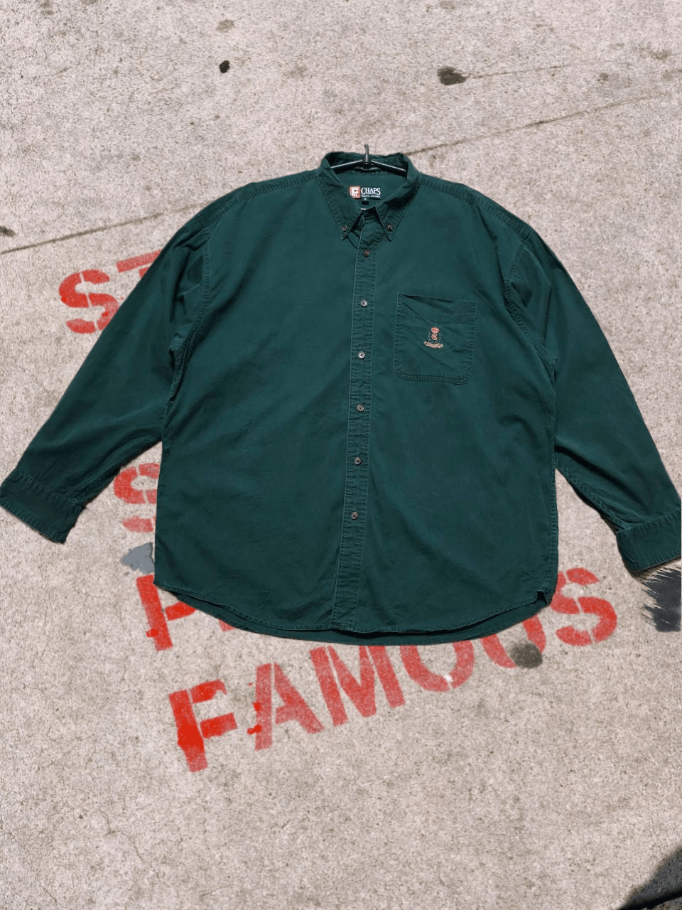 Chaps Ralph Lauren Vintage 90s CHAPS Ralph Lauren Collar Polo Shirt XLarge Size US XL / EU 56 / 4 - 1 Thumbnail