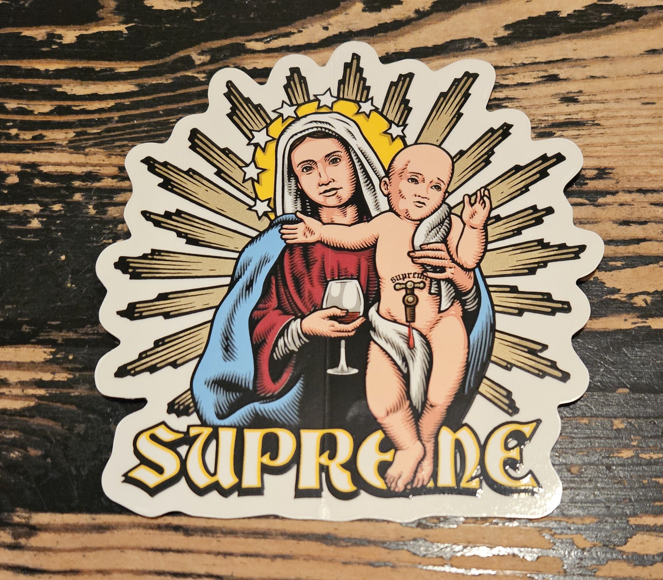 Free stickers supreme best sale