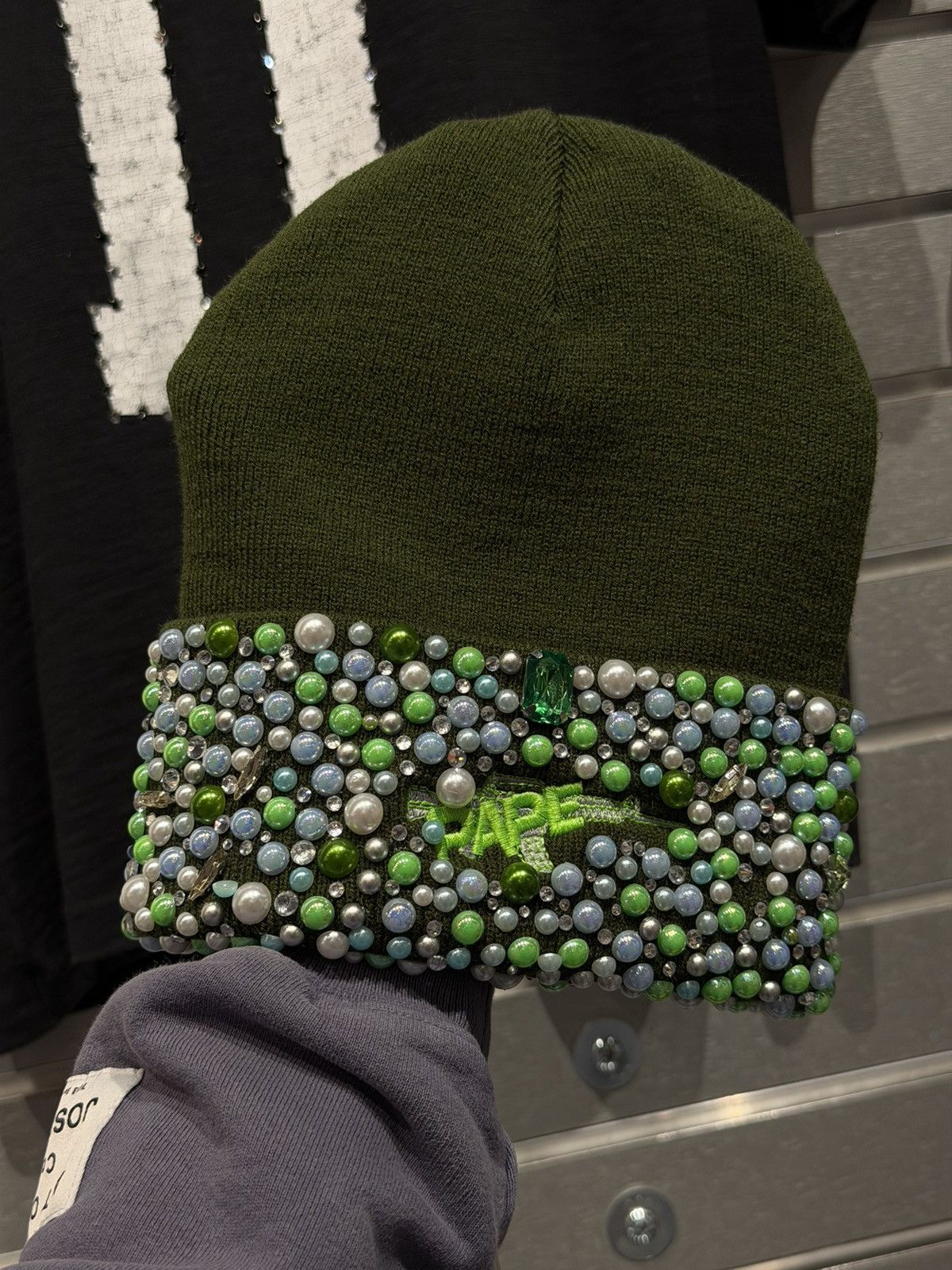 Other PAPE Stone Beanie Crystal Brand New Size ONE SIZE - 4 Thumbnail