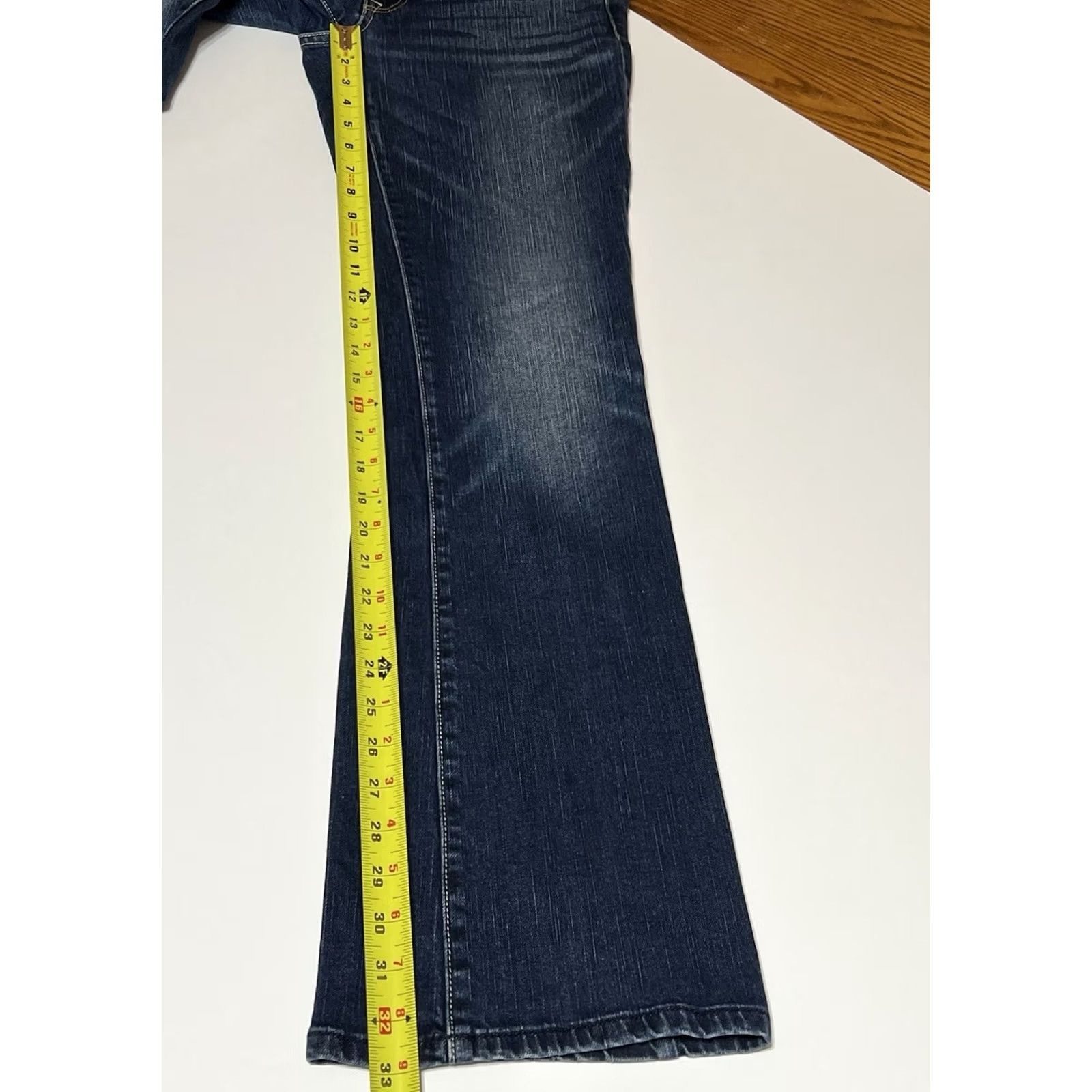American Eagle Outfitters VINTAGE American Eagle Outfitters Jeans Women’s 8 Long Long? 32x33 Bootcut Dark Wash Denim Stretch 90s Bohemian Preppy Hipster 5-Pocket Womens Jeans Size 24" / US 00 / IT 34 - 5 Thumbnail
