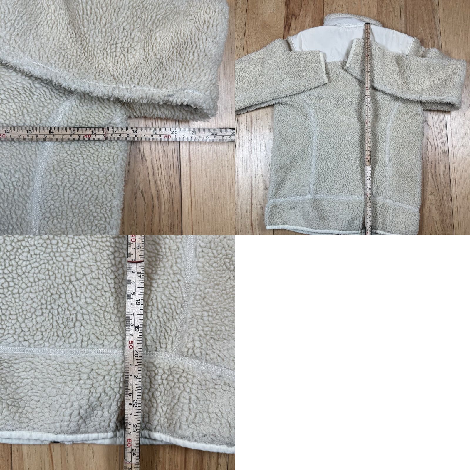Patagonia VINTAGE Patagonia Jacket Womens Medium Beige Fleece Full Zip Retro X Deep Pile Sherpa Size M / US 6-8 / IT 42-44 - 8 Thumbnail