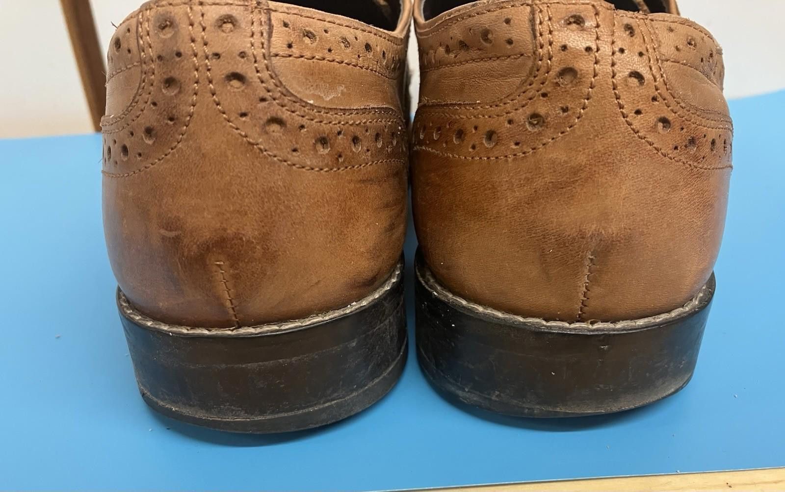 Nunn Bush Nunn Bush Men's Oxford Nelson Cognac Wingtip London Leather Size US 9.5 / EU 42-43 - 3 Thumbnail