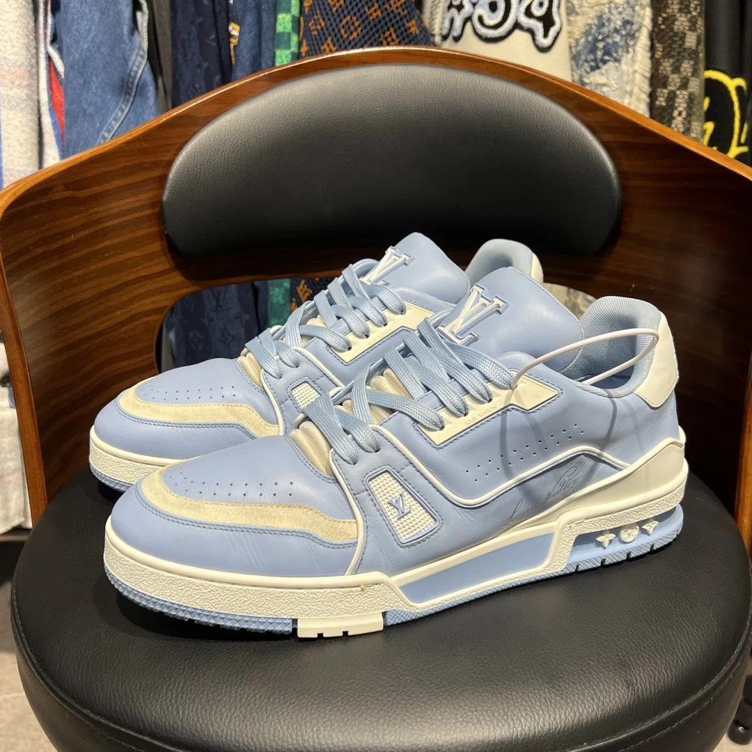 Louis Vuitton Blue Low-Top Sneakers Size 8.5 Size US 8.5 / EU 41-42 - 1 Thumbnail