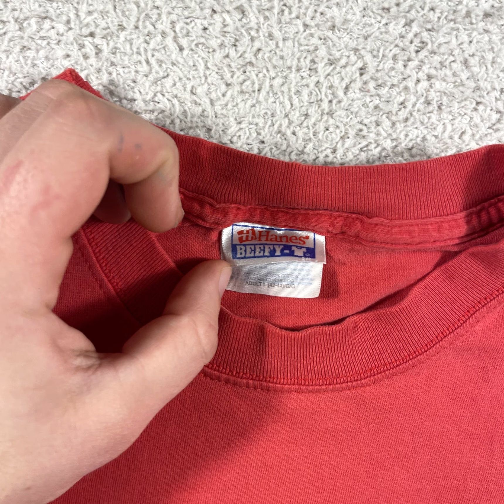 Hanes VINTAGE Hanes Beefy-T Killington Vermont Shirt Adult Large Red Long Sleeve 90s Ski Snowboard Mens Shirt Size US L / EU 52-54 / 3 - 3 Thumbnail