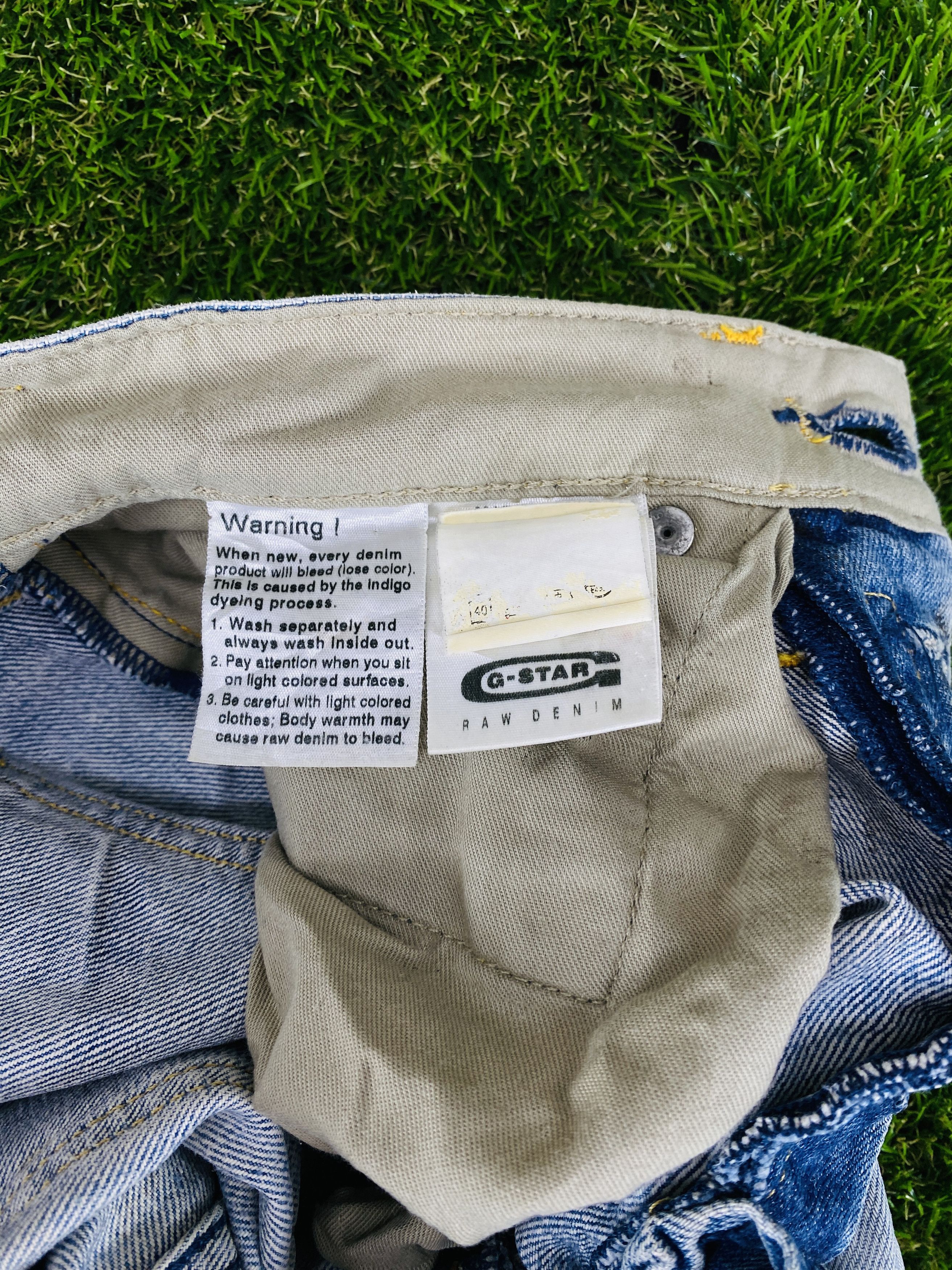 G-Star G Star Raw Distressed Jeans (P026) Size US 32 / EU 48 - 9 Thumbnail
