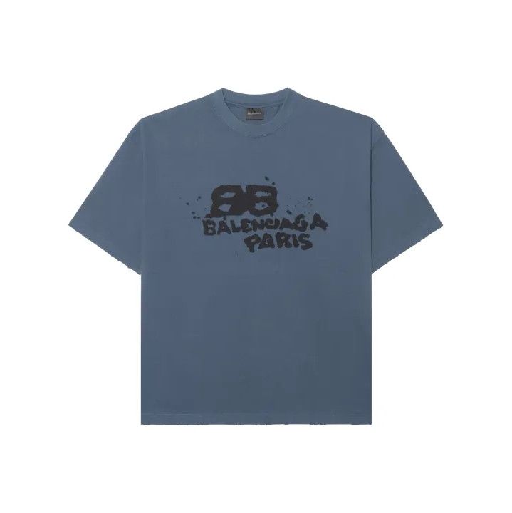 Balenciaga Balenciaga Hand Drawn BB Icon Graphic Tee Size US S / EU 44-46 / 1 - 1 Thumbnail
