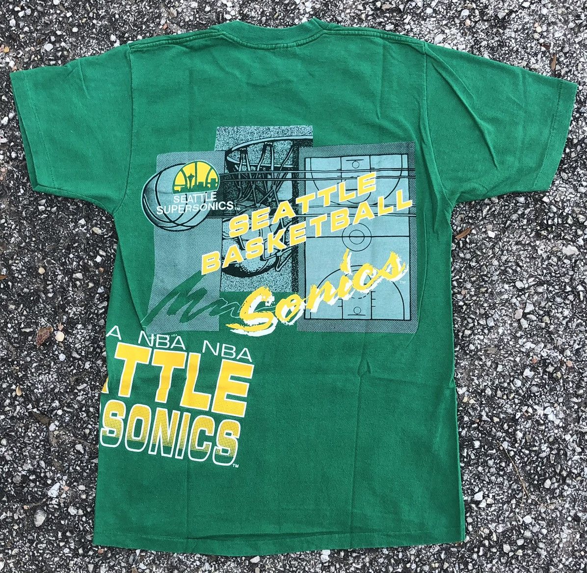 Other Vintage 90s Seattle Supersonics Wrap Around Size US M / EU 48-50 / 2 - 2 Thumbnail