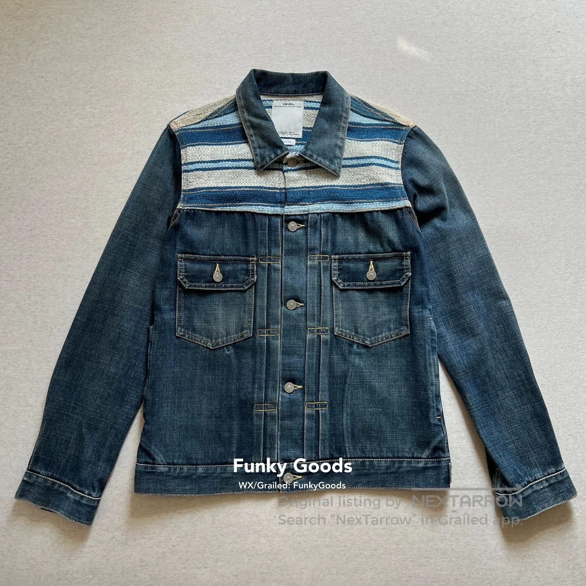 Visvim Visvim 101 Jkt Indigo Stripe Tokyo Exclusive. Size US L / EU 52-54 / 3 - 1 Thumbnail