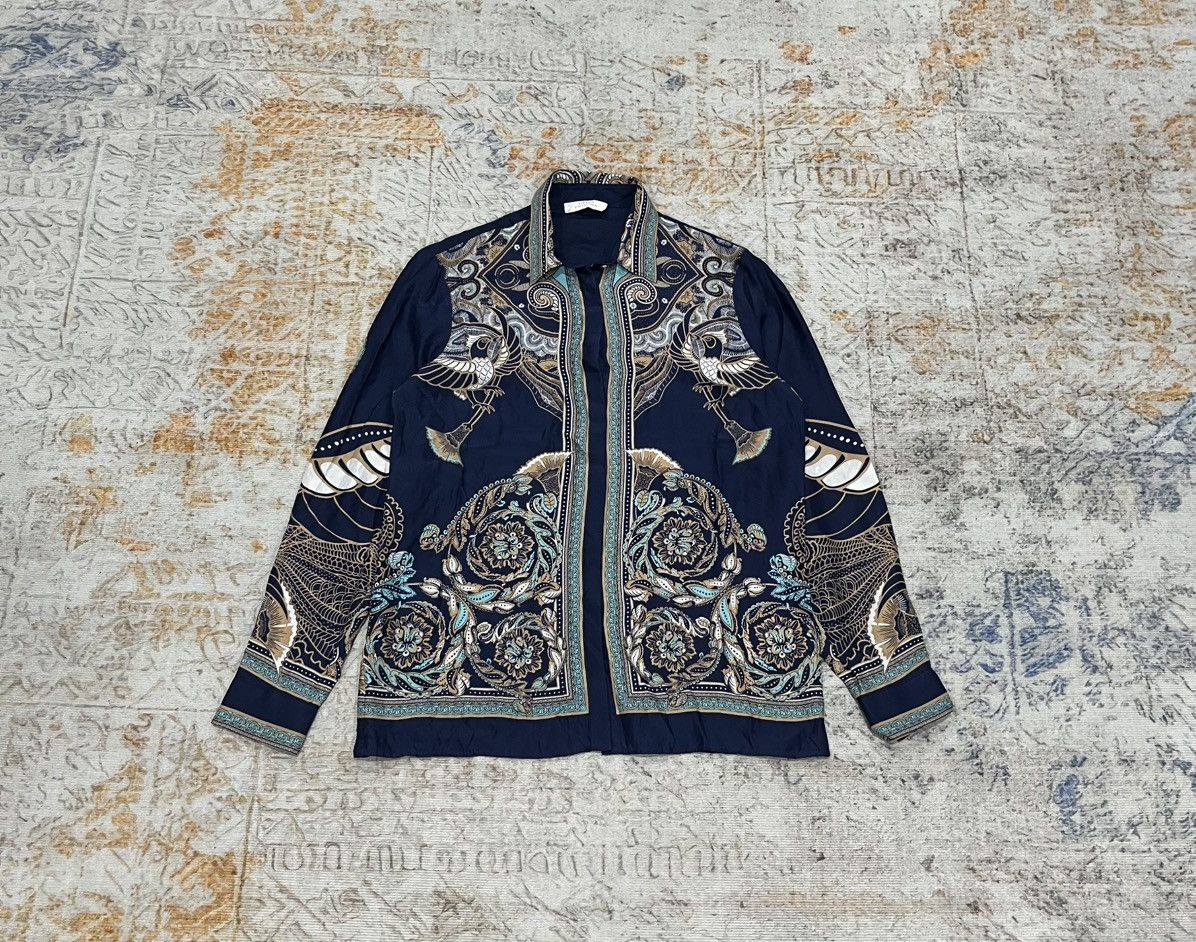 Versace Rare‼️ Versace Collection Barocco Print 100% Silk Size US S / EU 44-46 / 1 - 1 Thumbnail