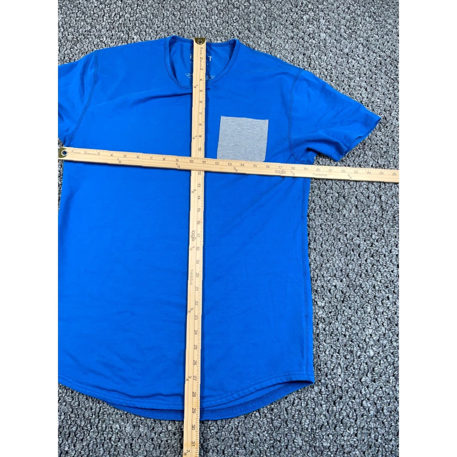 Vintage BYLT Drop Cut Lux pocket T-Shirt Mens Medium Blue Cotton Blend Athletic Wear Size US M / EU 48-50 / 2 - 5 Thumbnail