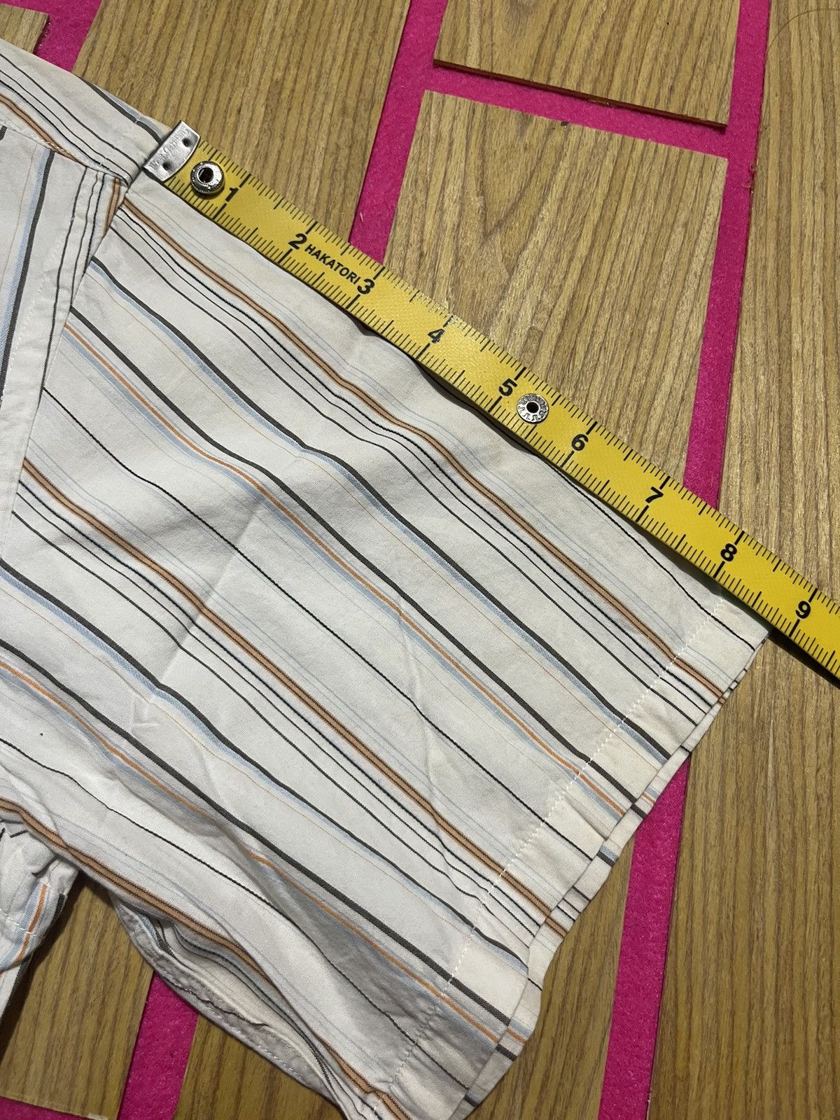 PPFM Y2K PPFM short sleeve shirt with striped motif Size US M / EU 48-50 / 2 - 11 Thumbnail