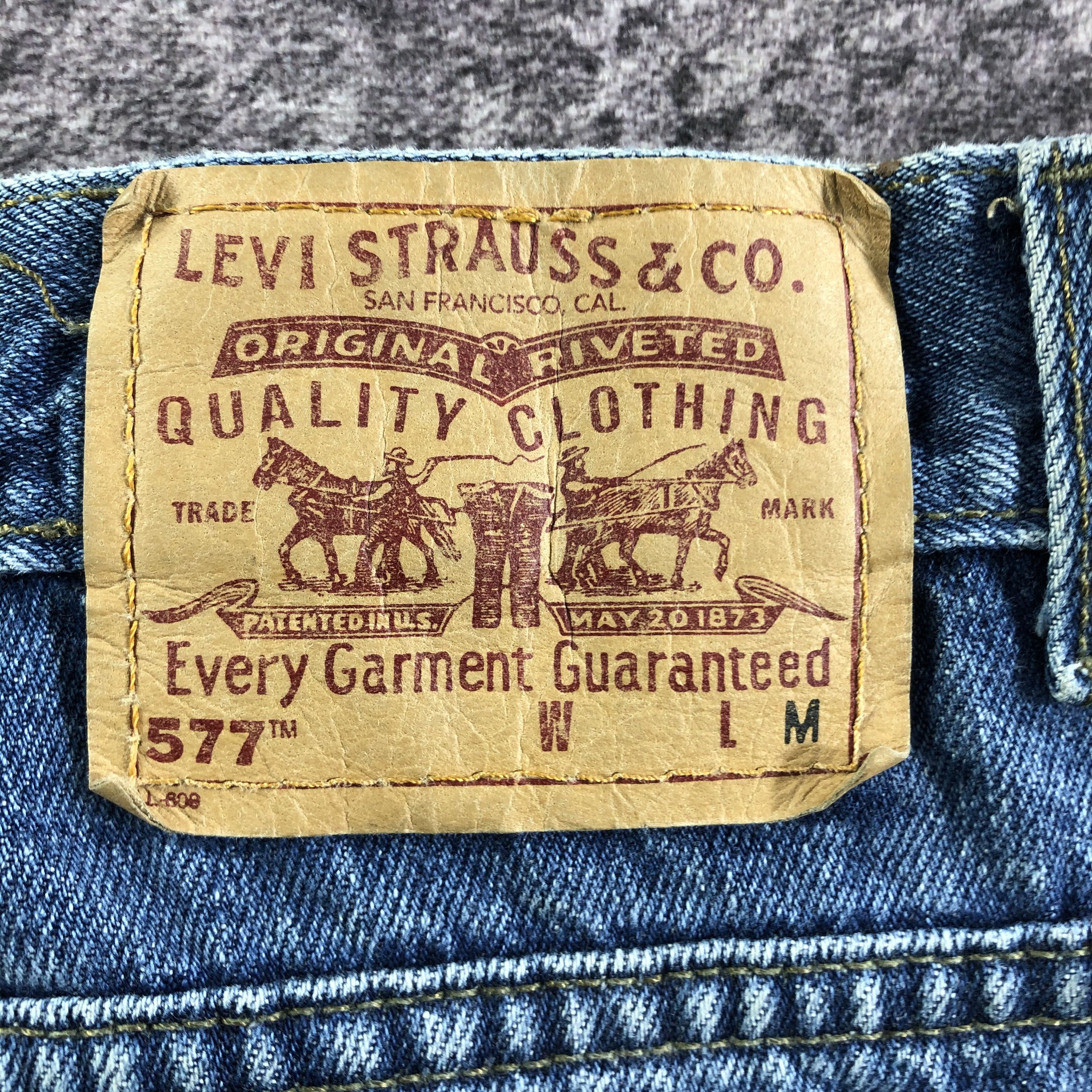 Levi's × Vintage Vintage 90s Blue Wash Levis 577 Jeans-JM3455 Size US 32 / EU 48 - 6 Thumbnail