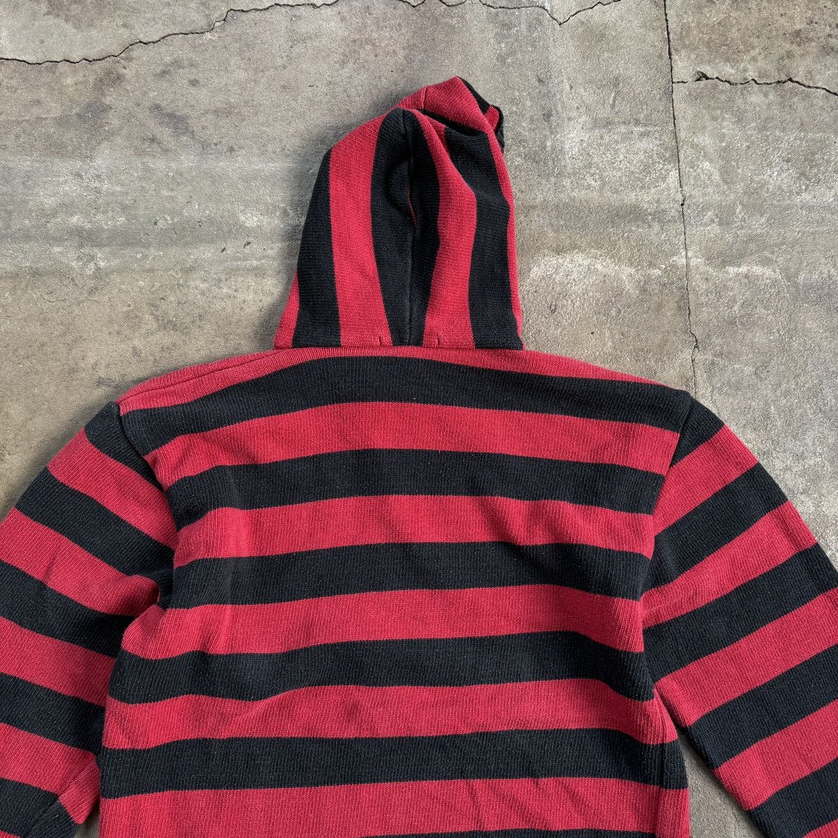 20471120 × Japanese Brand × Seditionaries Vintage Stripe Printed Hooded Sweater Size US M / EU 48-50 / 2 - 7 Thumbnail