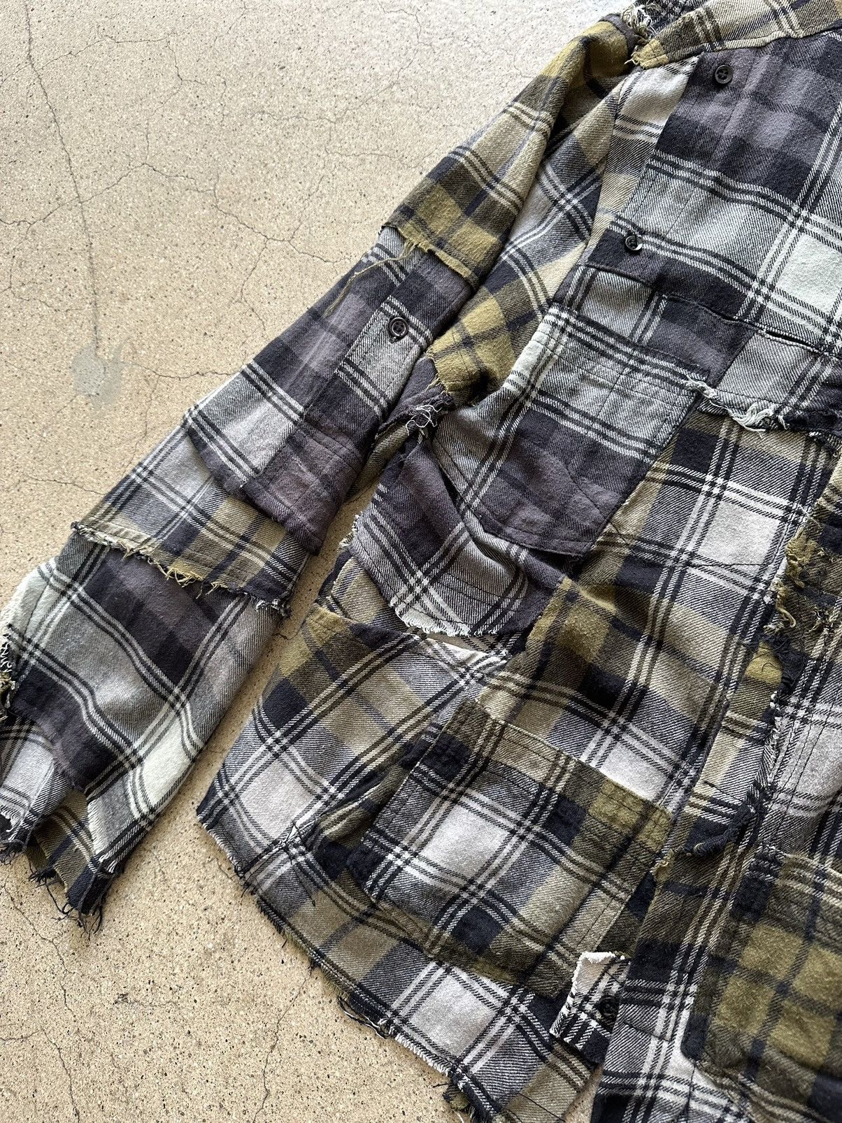Other Anti Rework 12 Pocket Flannel Jacket Olive Grey Size US S / EU 44-46 / 1 - 4 Thumbnail