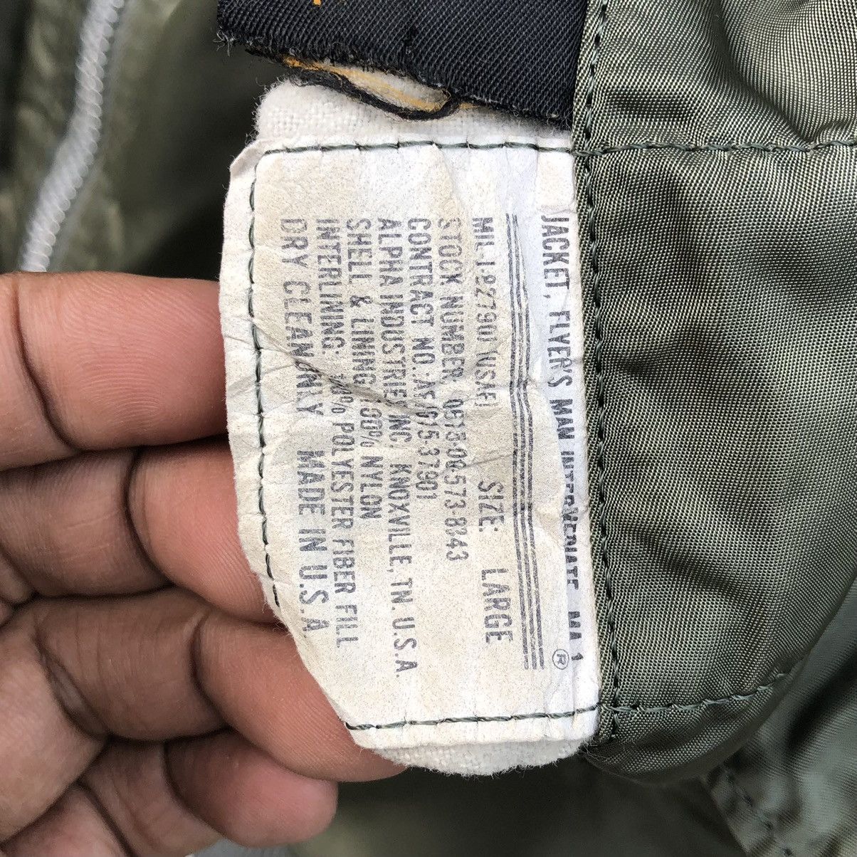 Alpha Industries VTG Alpha Industries Flyer’s Intermediate Ma-1 Bomber Jacket Size US L / EU 52-54 / 3 - 20 Thumbnail