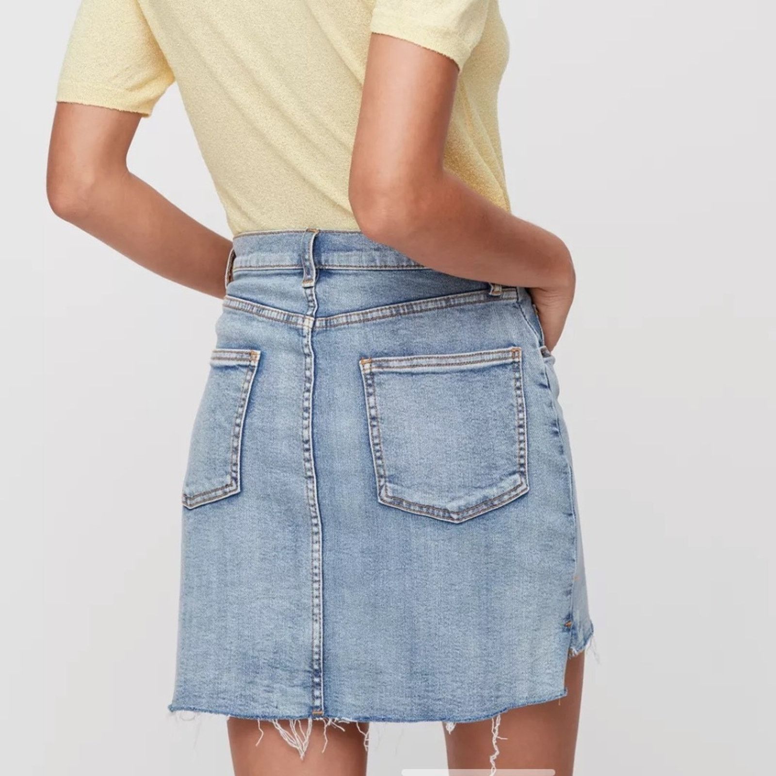 Aritzia Aritzia Wilfred Free Tanit Denim Skirt Size 2 Size 34" / US 12 / IT 48 - 2 Thumbnail