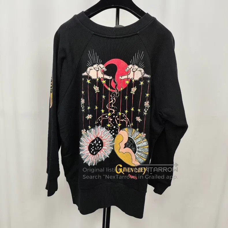 Givenchy Givenchy Black Crewneck Sweatshirt, Size L, Style 250326LC Size US L / EU 52-54 / 3 - 2 Thumbnail