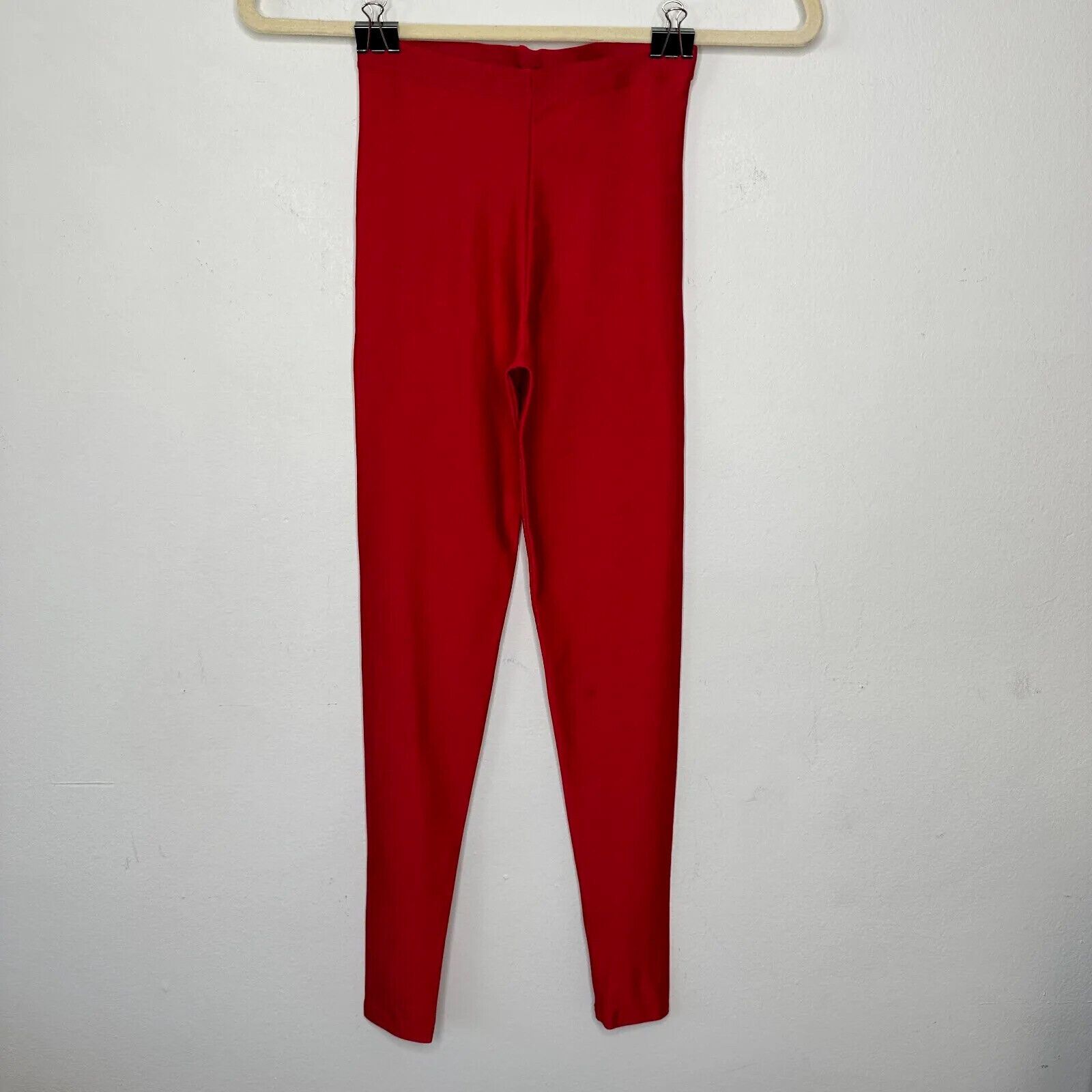 Other Anais & Margaux Alexandra Red Shimmery Leggings Italian XS Size 23" - 1 Thumbnail