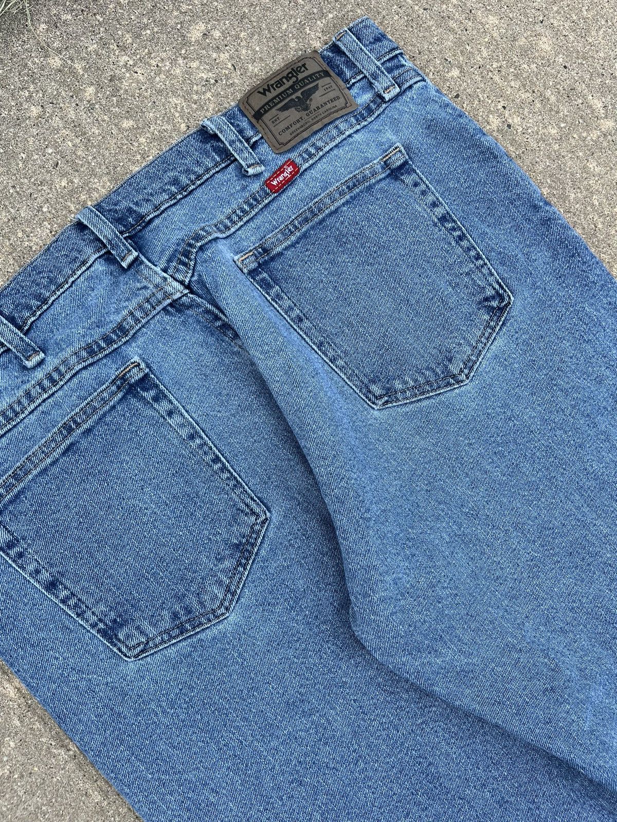 JNCO × Vintage × Wrangler Crazy Vintage Y2K Wrangler Baggy Jeans Size US 38 / EU 54 - 7 Thumbnail