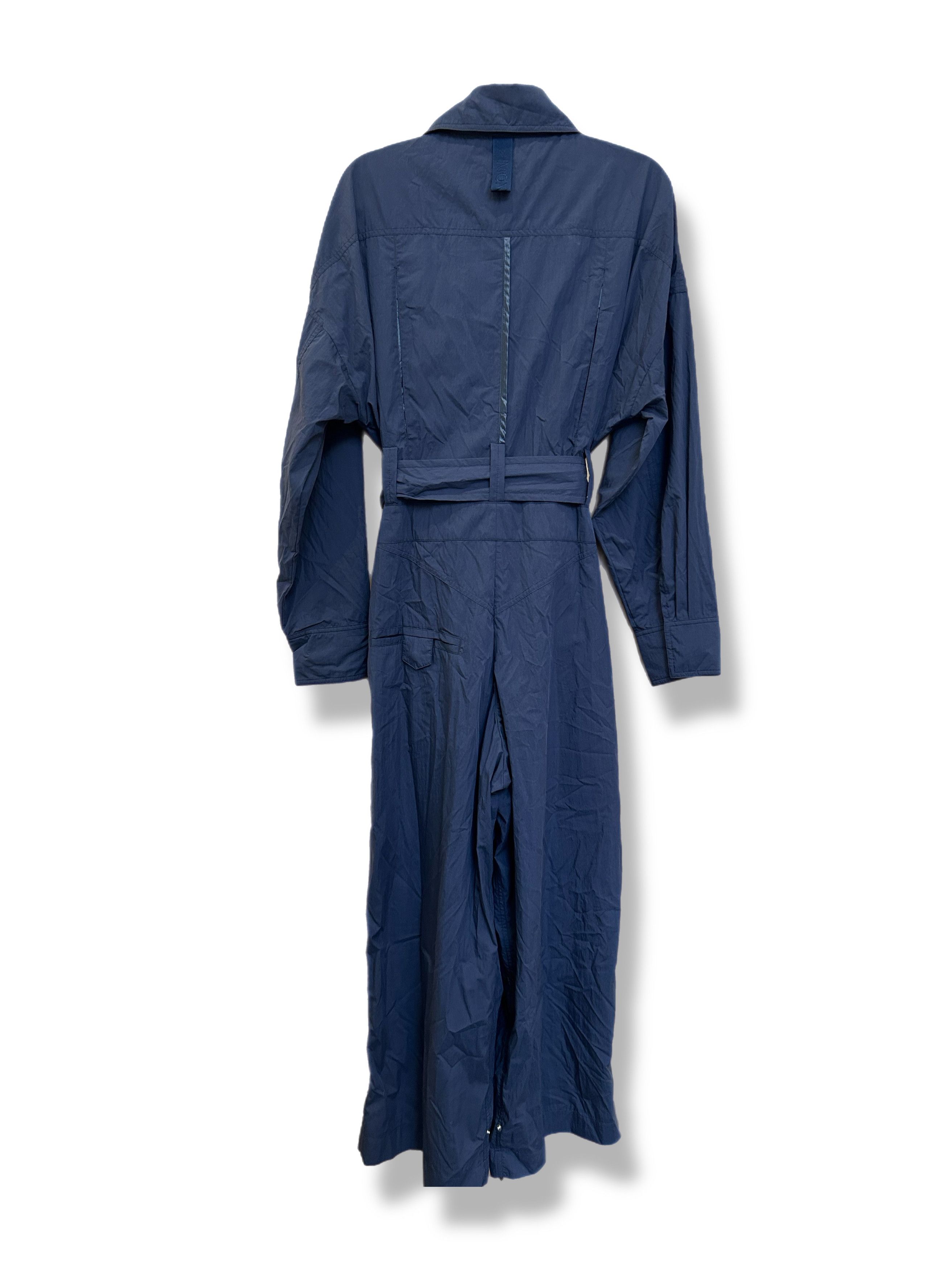 Moncler Moncler Blue Cotton-Poly Techno Belted TUTA Jumpsuit M Size 27" / US 4 / IT 40 - 3 Thumbnail