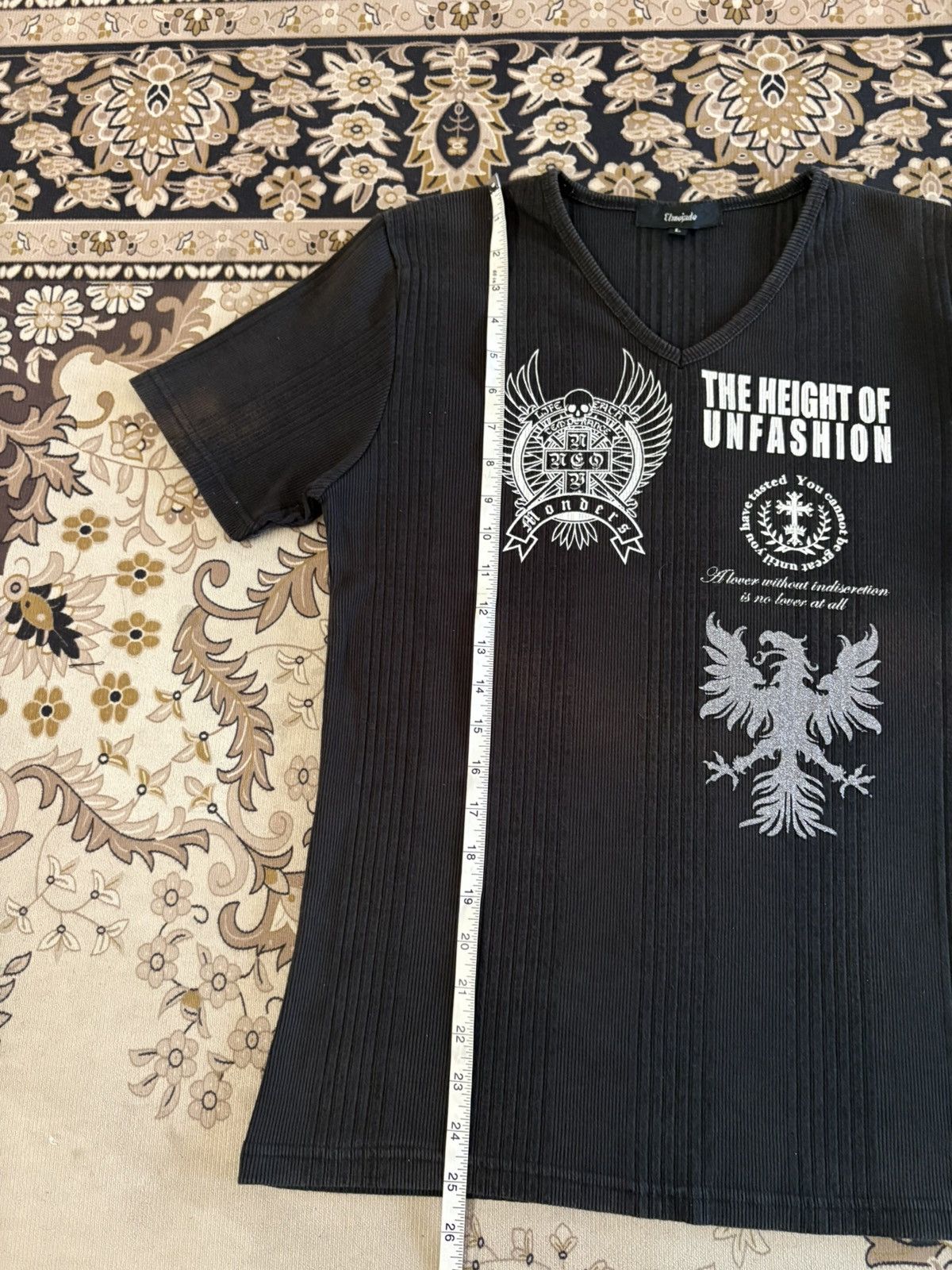 Japanese Brand Japanese Brand Elmojado Punk Style Vneck Tee Size US S / EU 44-46 / 1 - 10 Thumbnail