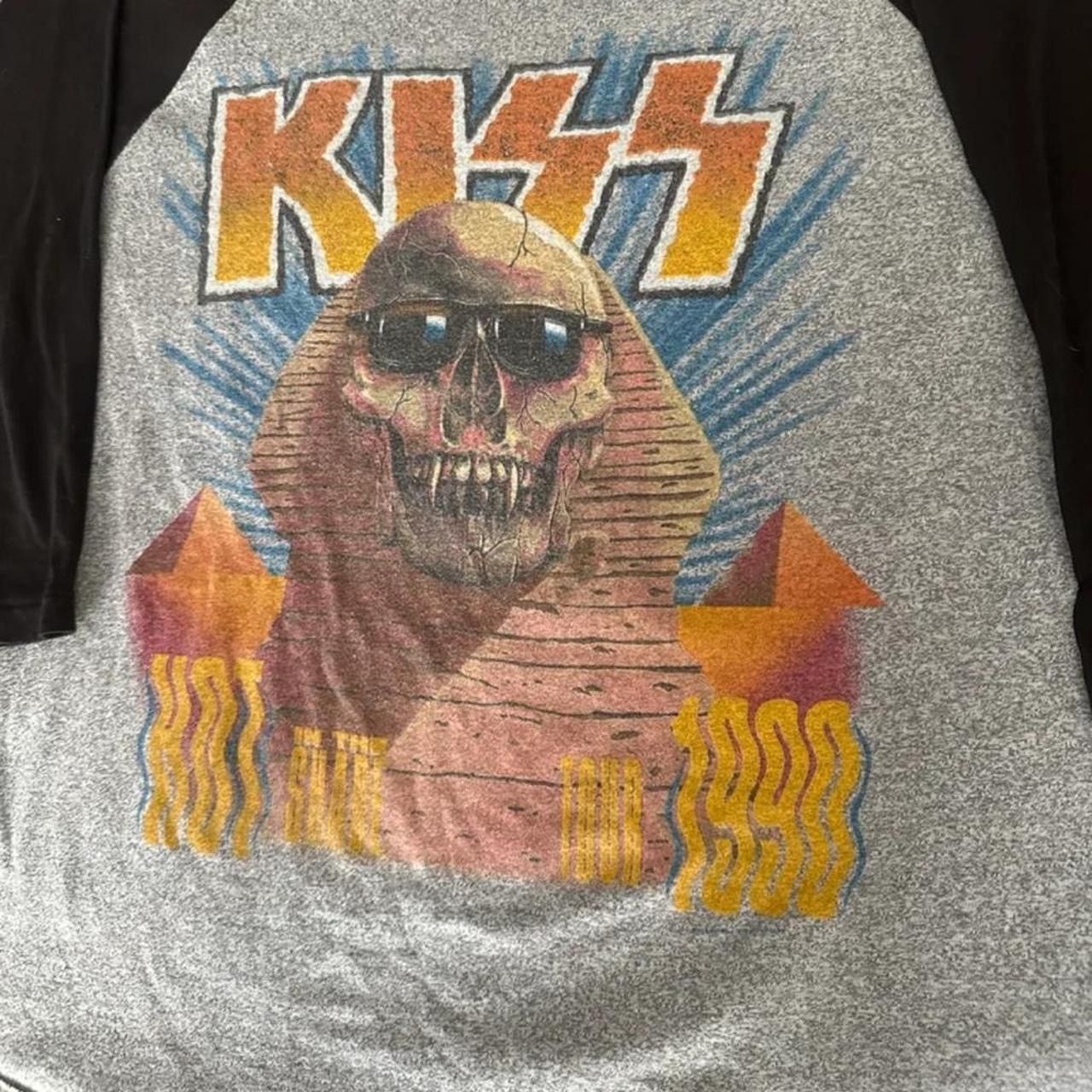 Vintage Vintage 90s hot in the shade kiss tour baseball tee Size US XL / EU 56 / 4 - 2 Thumbnail