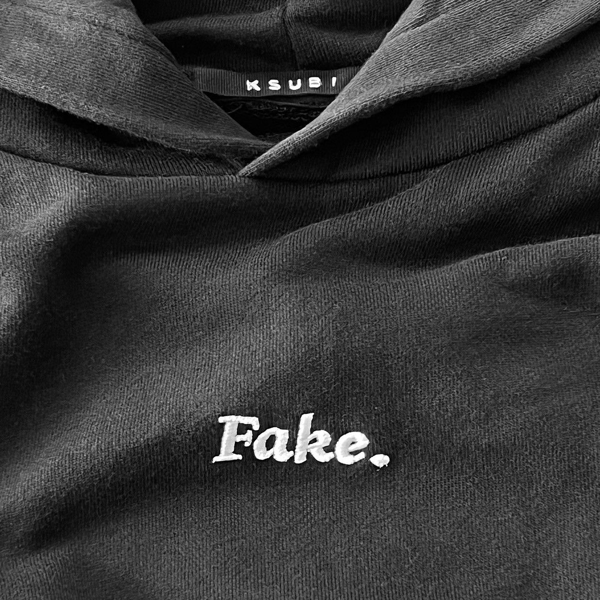 Ksubi ➕ORIGINAL “ FAKE “ HOODIE W/ EMBROIDERY DETAIL & SIDE STITCH Size US M / EU 48-50 / 2 - 4 Thumbnail