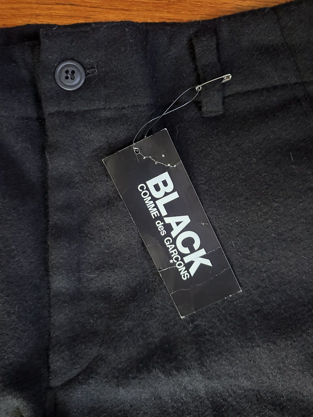 Comme des Garcons Black Wool Trousers Comme Des Garcons Black Size US 32 / EU 48 - 2 Thumbnail