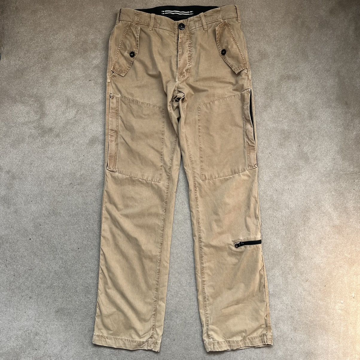 Stone Island ✱ Vintage Stone Island Cargo Zip Trousers Size US 28 / EU 44 - 3 Thumbnail