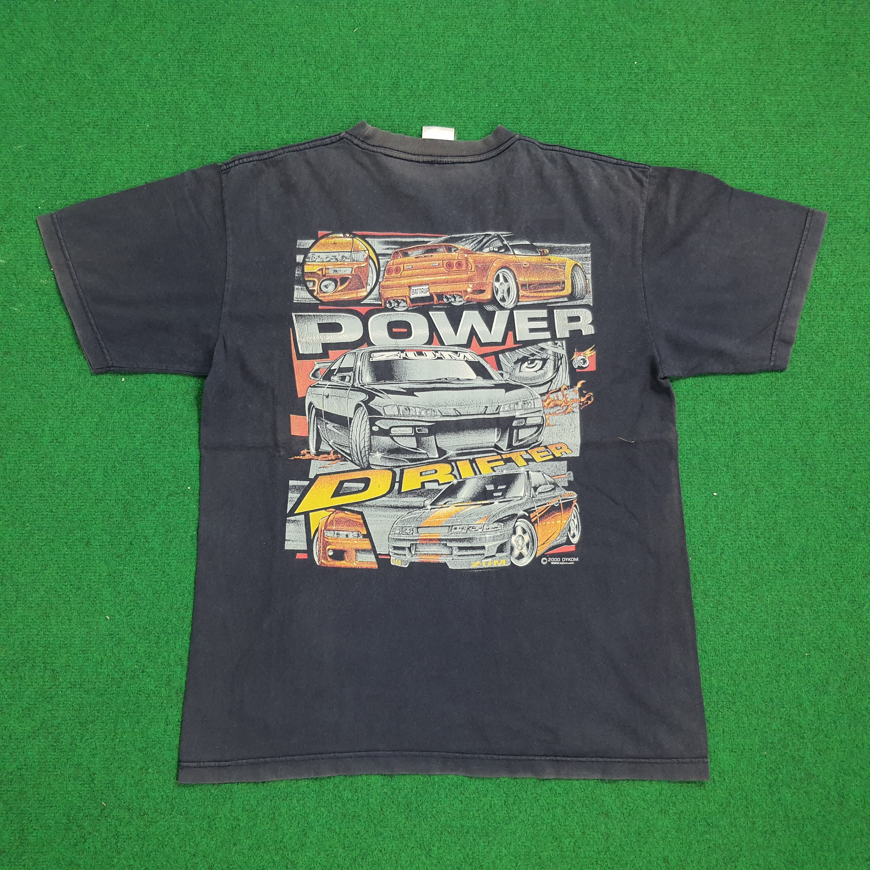 Japanese Brand × Vintage Vintage Japanese Motorsport JDM Power Drifter Tshirt Size US L / EU 52-54 / 3 - 1 Thumbnail