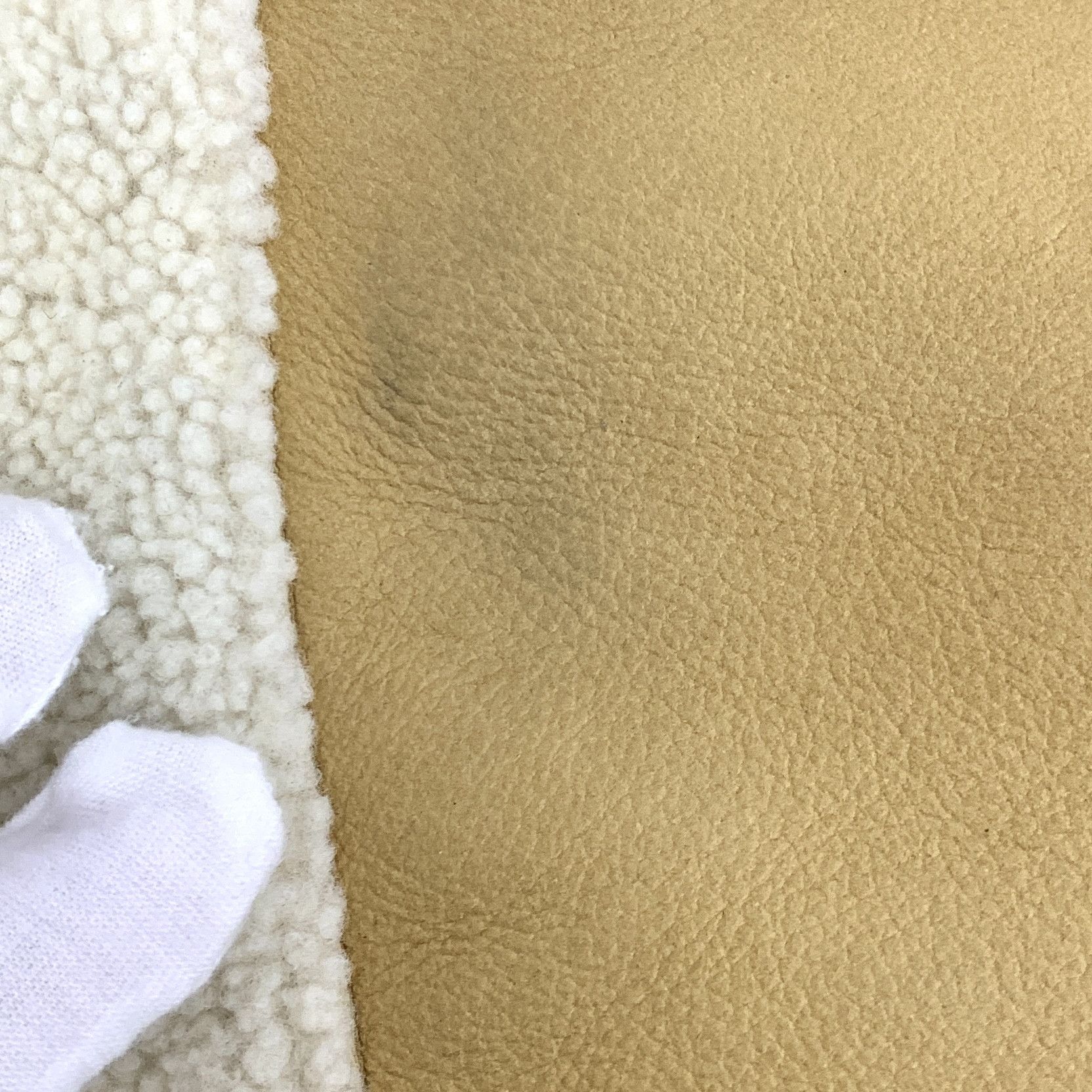 Loewe Beige Shearling Leather Jacket (Size 52)