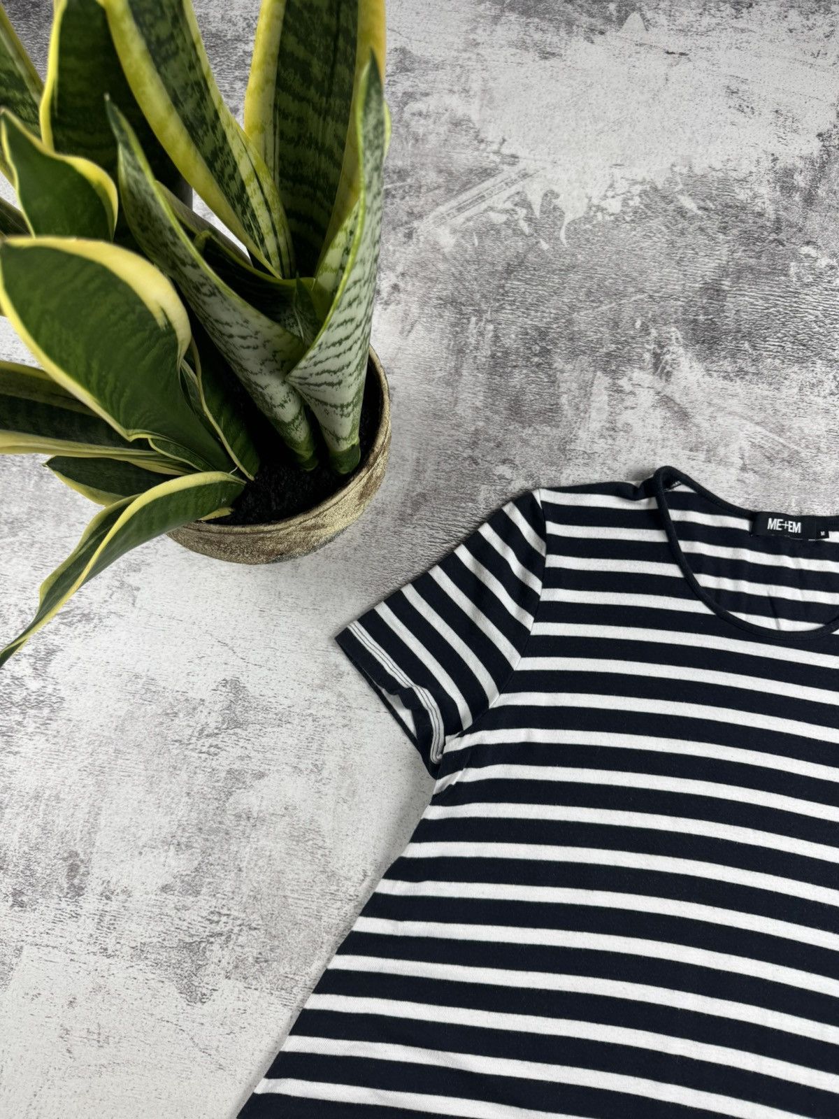 ME+EM ME+EM Stretch Dress Cotton Medium Size Women’s Striped Summer Design Tunic Shirt Size M / US 6-8 / IT 42-44 - 7 Thumbnail