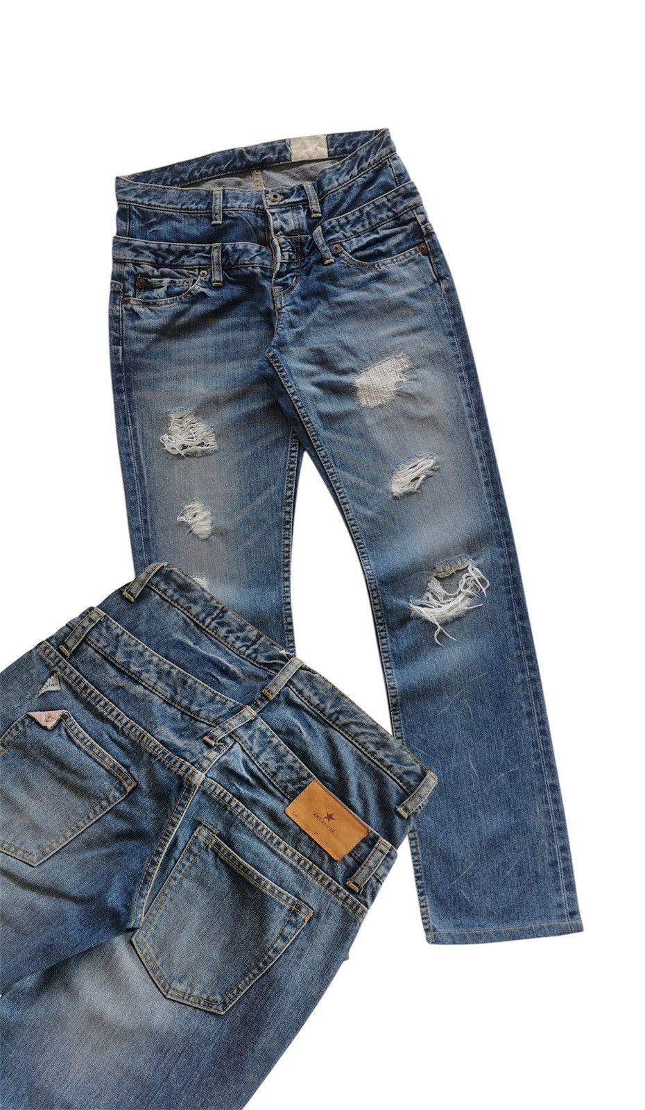 Japanese Brand Antgauge Japan Double Waist Denim Jeans Size US 28 / EU 44 - 1 Thumbnail