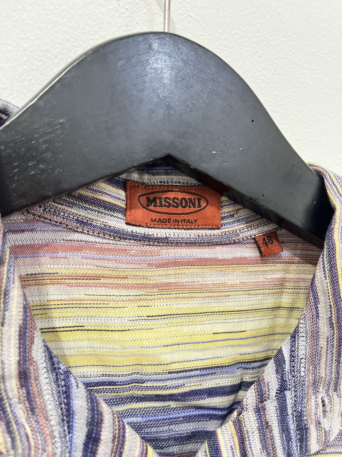 Missoni Vintage Missoni Geometric Striped Button Up Shirt Size US M / EU 48-50 / 2 - 3 Thumbnail