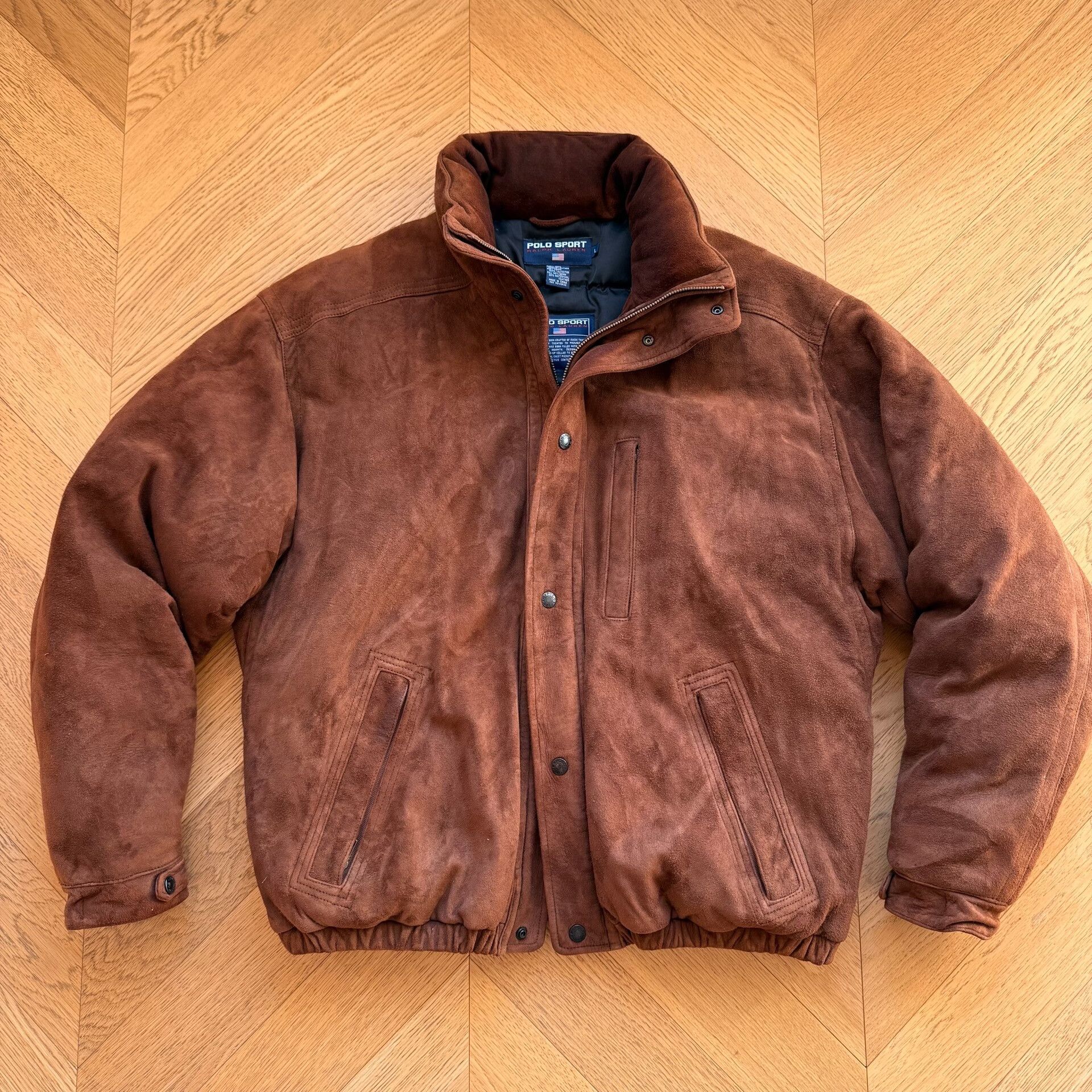 RLX Ralph Lauren RL Vintage Suede Outdoor Jacket Size US L / EU 52-54 / 3 - 1 Thumbnail