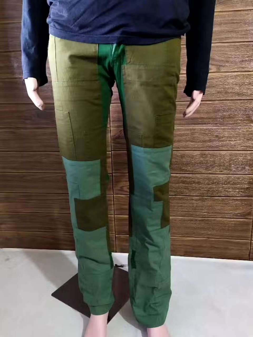 image of Les Vis A Bois Nice Design Patchwork Pants in Mix, Men's (Size 29)