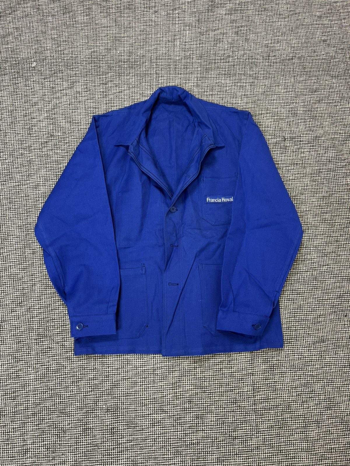Le Laboureur 70s/80s French chore coat Bleu de Travail unbranded Size US M / EU 48-50 / 2 - 1 Thumbnail