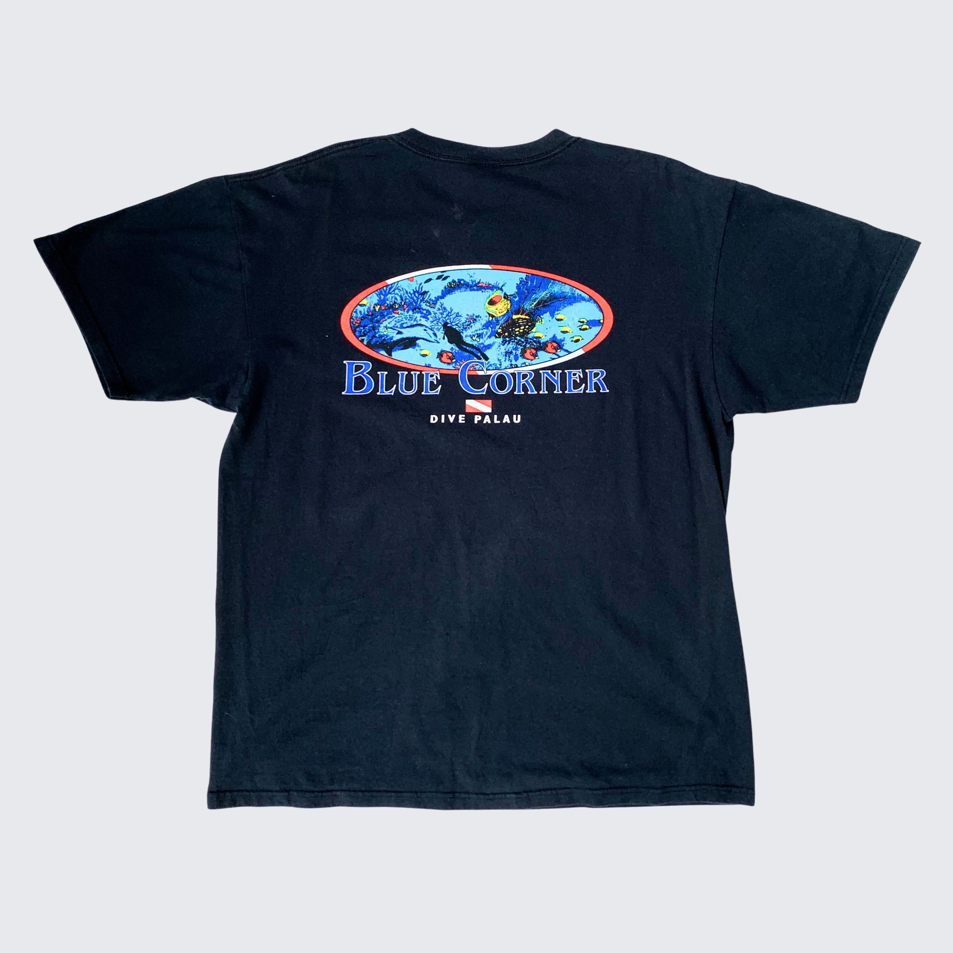 Vintage 1990s Blue Corner Dive Palau Anvil Vintage Tee Size US XL / EU 56 / 4 - 4 Thumbnail
