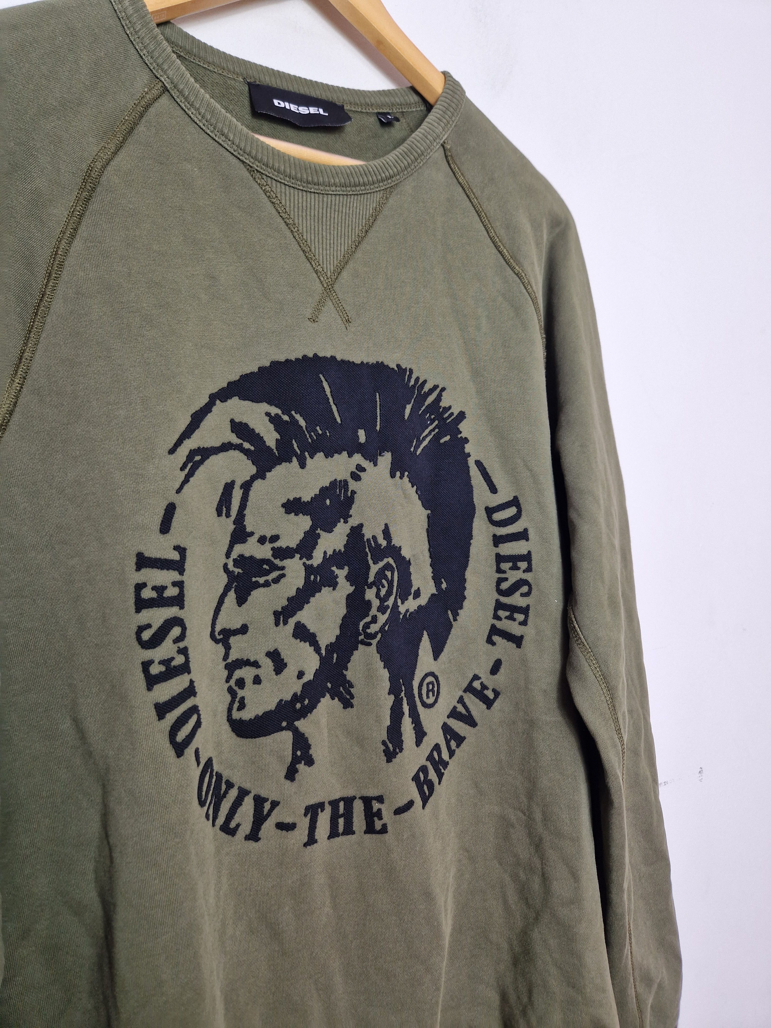 Diesel Vintage Diesel Hoodie Big Punk Head Print Y2K Japanese Size US L / EU 52-54 / 3 - 4 Thumbnail