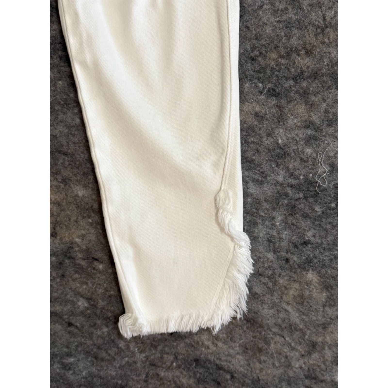 Vintage NWT KanCan Women Denim High Rise Ankle Skinny Pants White 11/29 Zip Closure Cotton Polyester Spandex Rayon Jeans Shoes?? Size 32" / US 10 / IT 46 - 2 Thumbnail