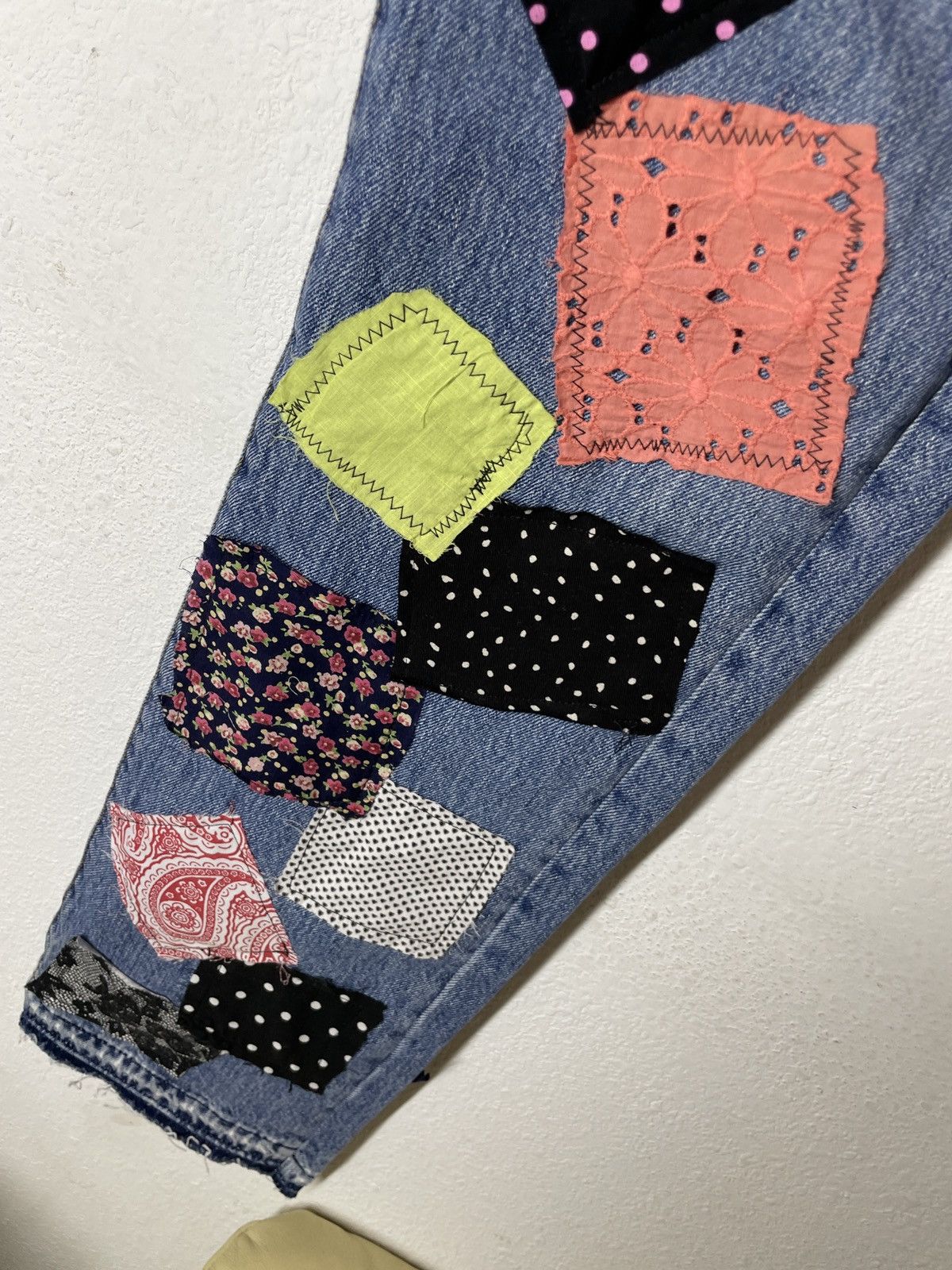 Levi's Levi's 501 custom patchwork denim jeans Size US 32 / EU 48 - 11 Thumbnail