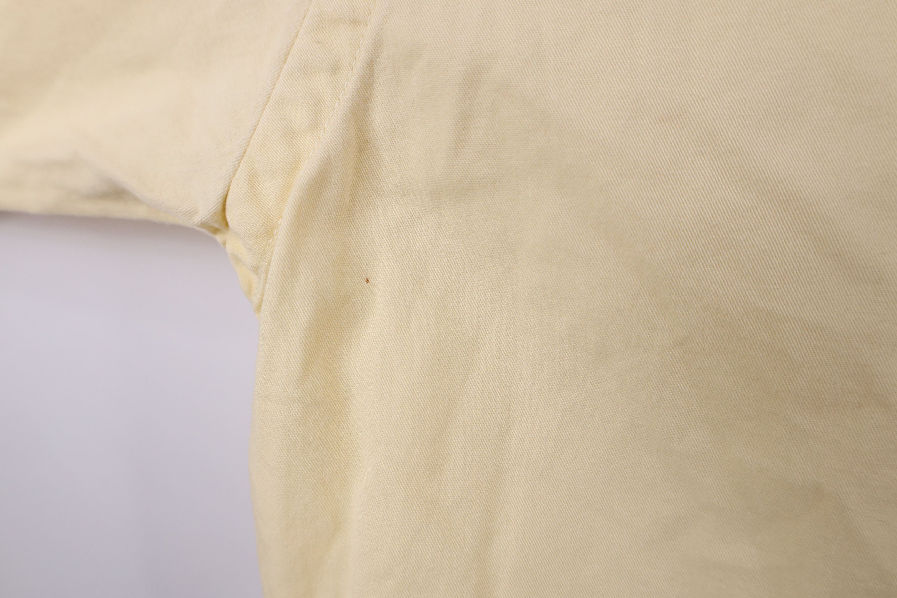 Ralph Lauren × Vintage Vintage 90s Ralph Lauren Collared Button Down Shirt Yellow Size US XL / EU 56 / 4 - 5 Thumbnail