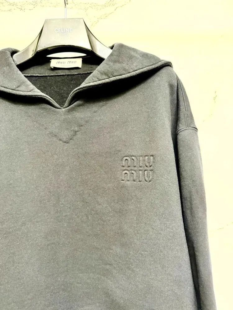 Miu Miu Miu Miu 24SS Logo Pattern Hoodie Size US M / EU 48-50 / 2 - 3 Thumbnail