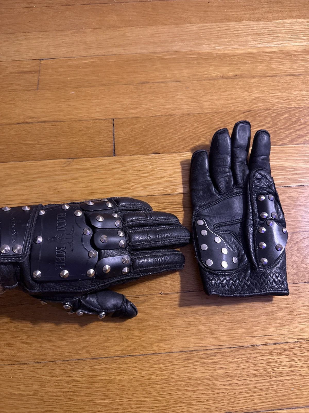Kadoya Kadoya Black Hammer Studded Gloves Size ONE SIZE - 6 Thumbnail