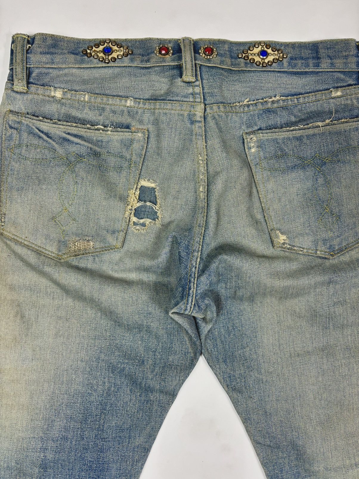 Ralph Lauren 2006 RRL 1/1 Moonshine Wash Lapidary Gemstone Selvage Denim Size US 32 / EU 48 - 9 Thumbnail