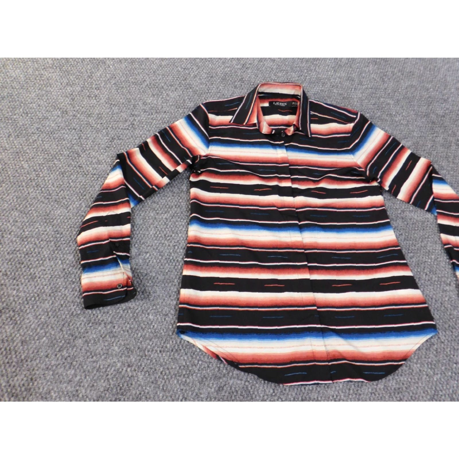 Ralph Lauren Ralph Lauren Shirt Mens XS Red Striped Button-Up City Woven Button-Down Collar Long Sleeve Casual Regular Size US XS / EU 42 / 0 - 3 Thumbnail