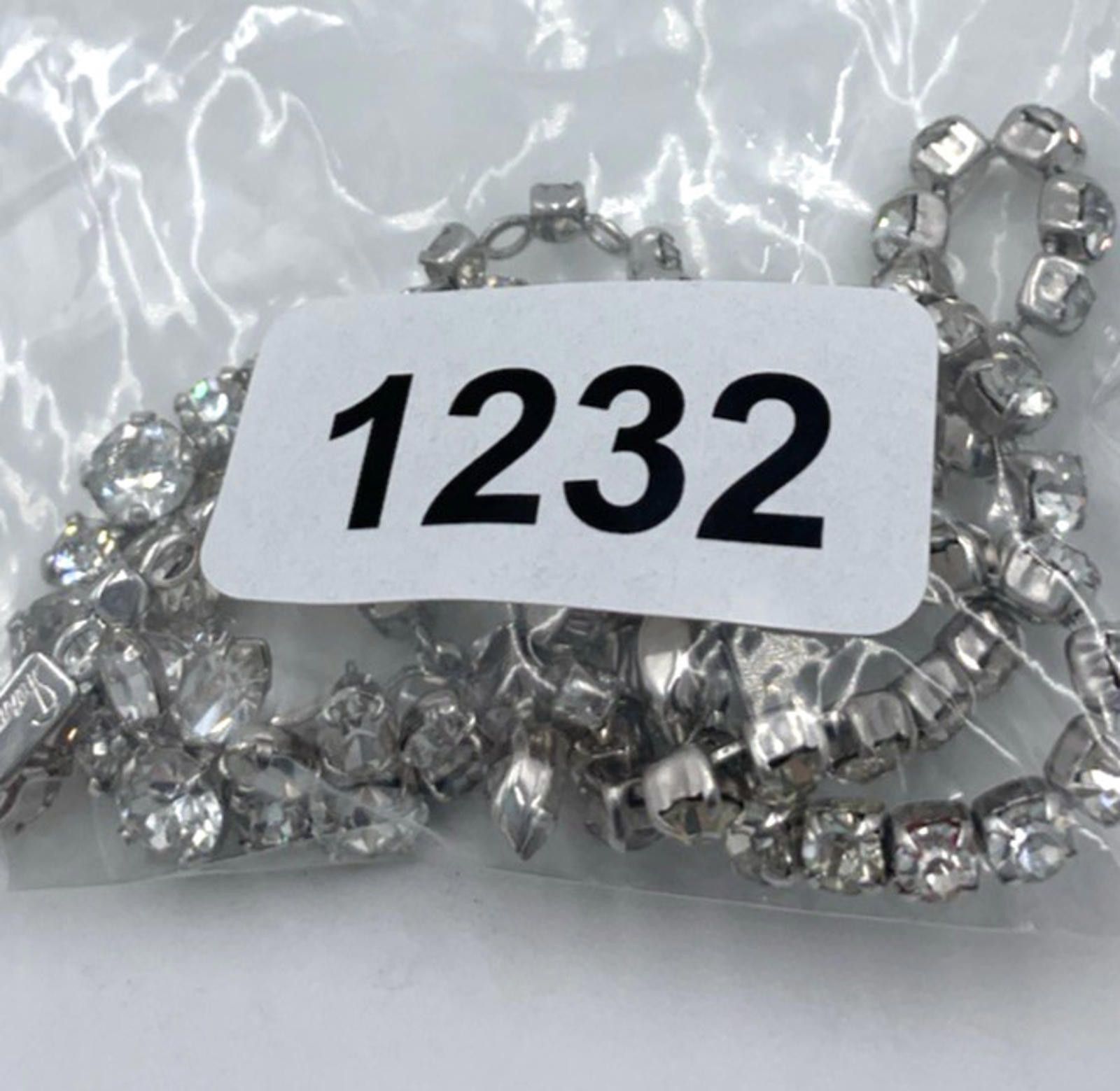 Other Sherman Clear Rhinestone Rhodium Plated Statement Necklace Size ONE SIZE - 9 Thumbnail
