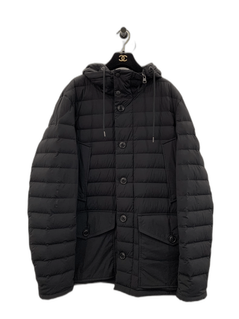 Moncler Moncler Men's Black Hooded Down Jacket Size US L / EU 52-54 / 3 - 1 Thumbnail