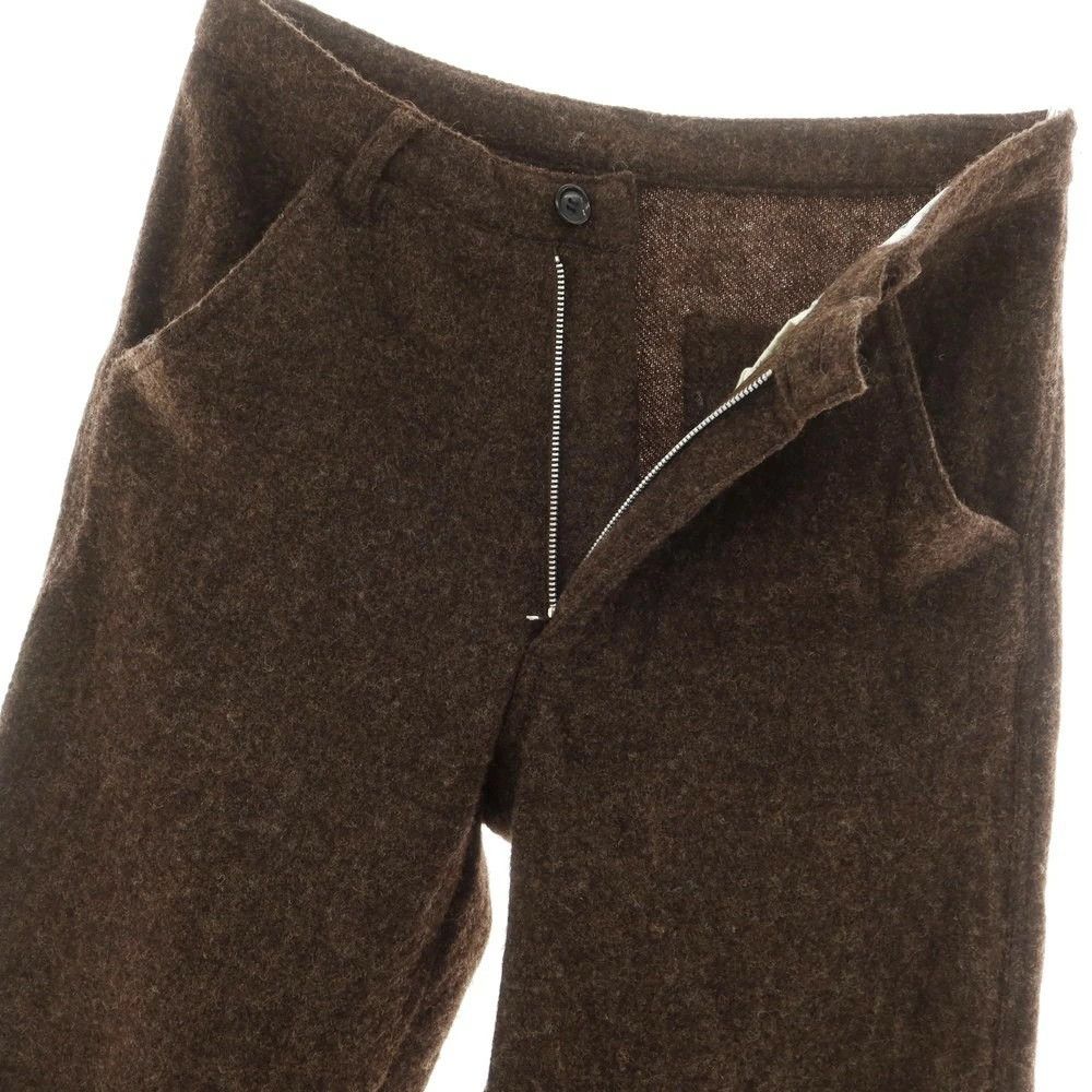 Comme des Garcons SHIRT Casual Pants Wool Nylon Casual Slacks Zipper Plain Brown Size US 30 / EU 46 - 3 Thumbnail